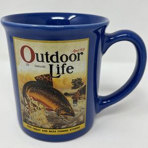 20-Oz Outdoor Life Magazine Cover April 1931 Fishing Large Coffee Mug Tea Cup